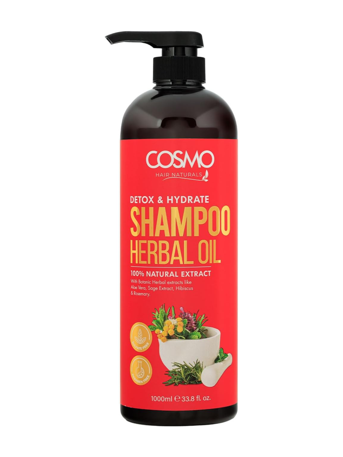 Cosmo Detox and Hydrate Herbal Oil Szampon 1000ml