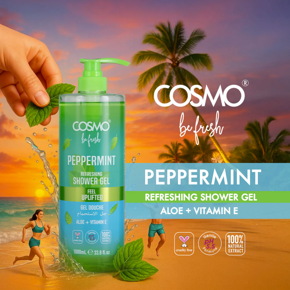 Be Fresh Peppermint Shower Gel by Cosmo 1000ml