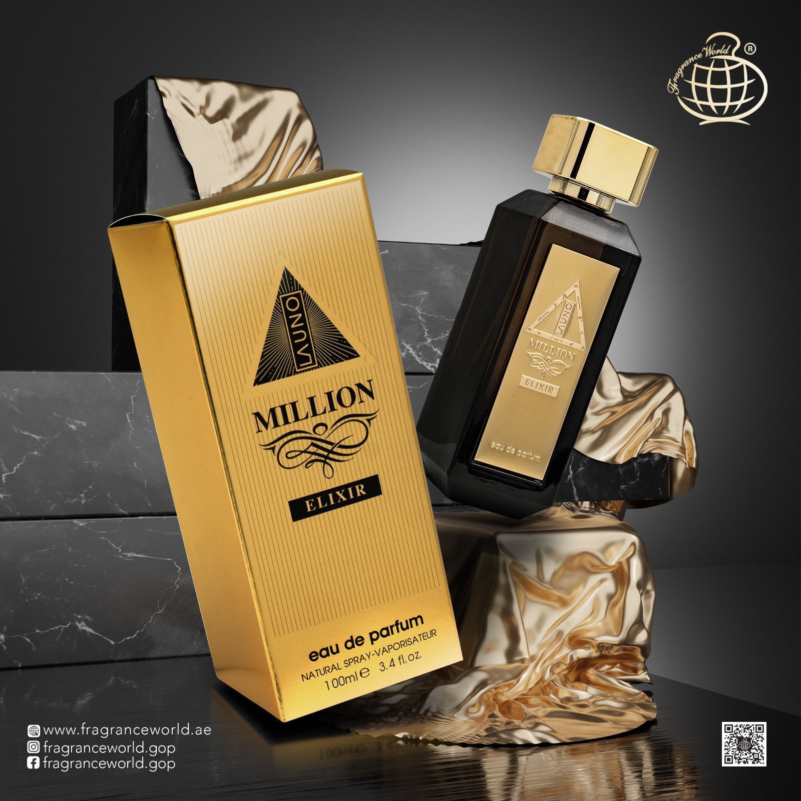 Fragrance World La Uno Million Elixir for Men 100ml