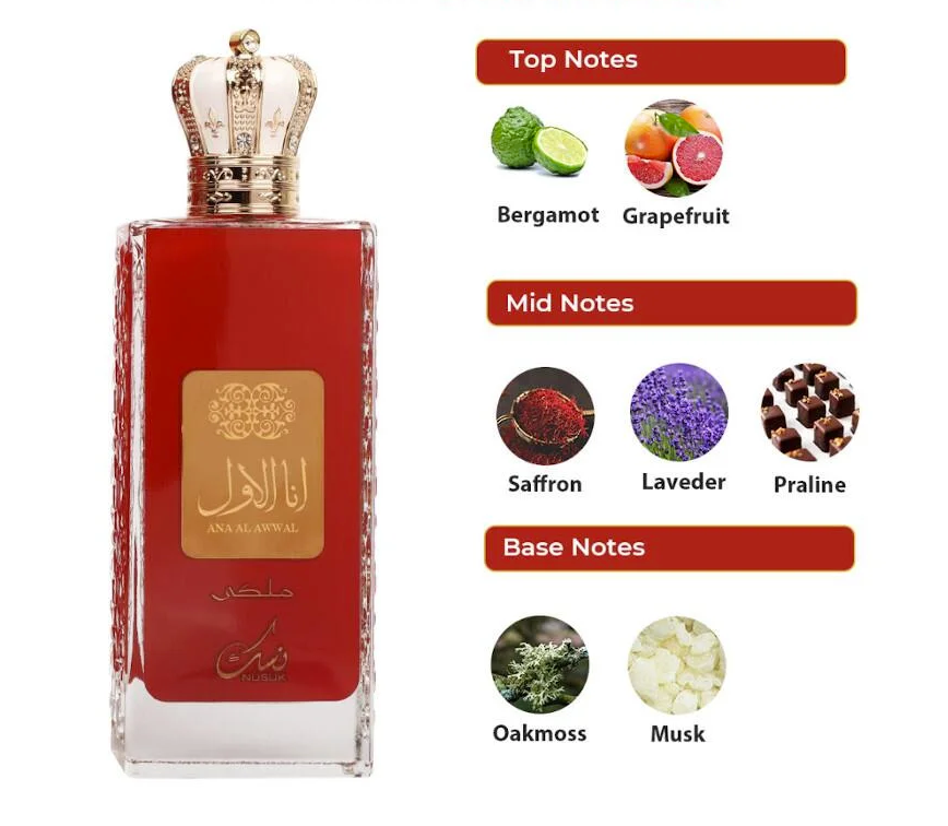 Nusuk Ana Al Awwal Red perfumowana woda unisex 100ml