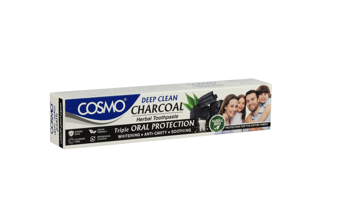 Deep Clean Charcoal Herbal Toothpaste by Cosmo 100g
