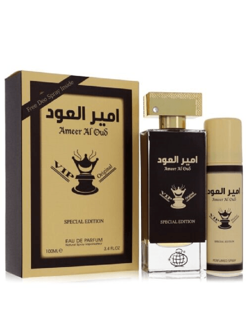 FW Ameer Al Oud VIP Special Edition perfumed water unisex 100ml + Deodorant - Royalsperfume World Fragrance Perfume