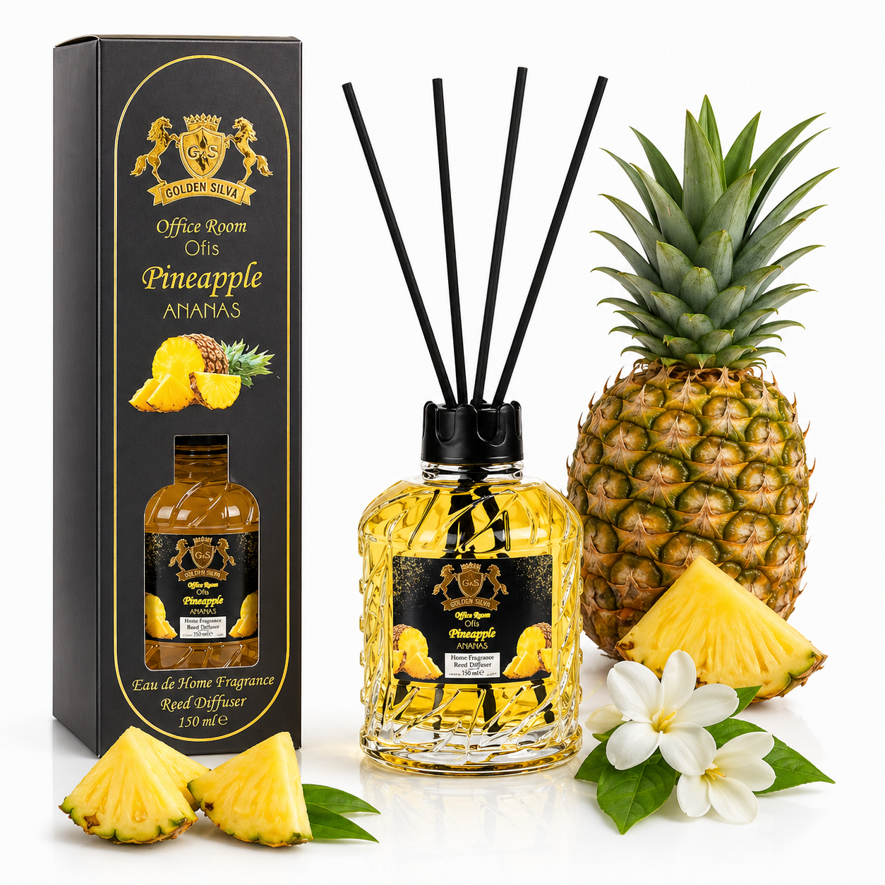 Pineapple home fragrance by Golden Silva 150ml